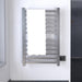 Quadro Q2132.2 12 Bar Towel Warmer in Brushed Stainless Front View Lifestyle