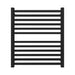 Quadro Q2932.2 Towel Warmer in Matte Black Front View
