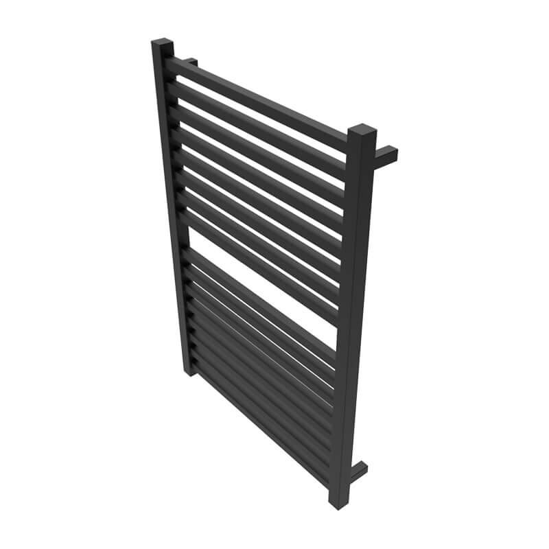 Quadro Q2942.2 16 Bar Towel Warmer in Matte Black Corner View