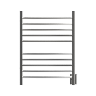 Radiant Hardwired Curved Towel Warmer Brushed Stainless Front View