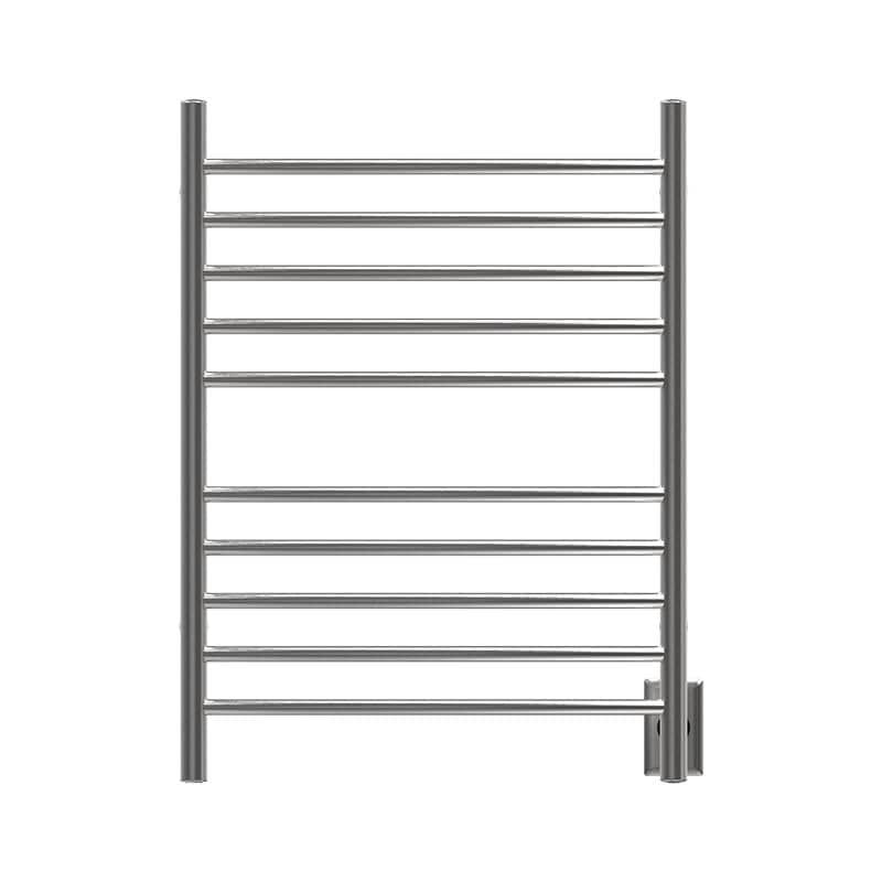 Radiant Hardwired Curved Towel Warmer Brushed Stainless Front View