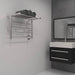 Radiant Shelf 8 Bar Towel Warmer Brushed Stainless Side View Application