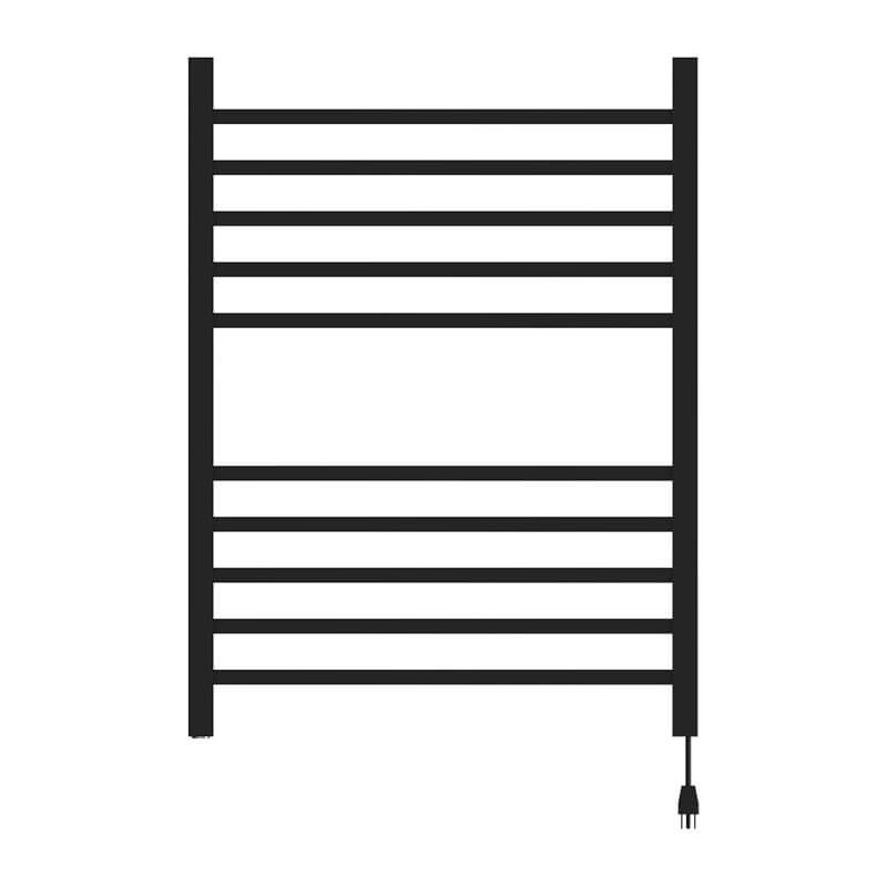 Radiant Square Matte Black Plug in Front View