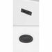 Rebecca 70" Freestanding Acrylic White Bathtub With Matte Black Trim No Faucet Pop Up Drain and Overflow Plate