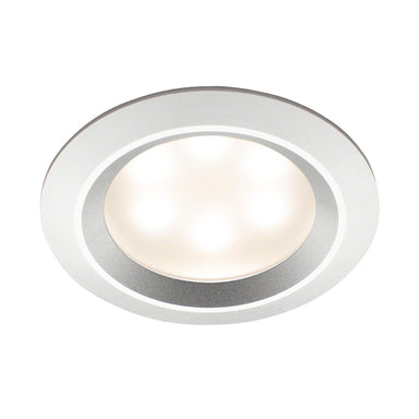Recessed LED Steam Room Light in Aluminum Satin