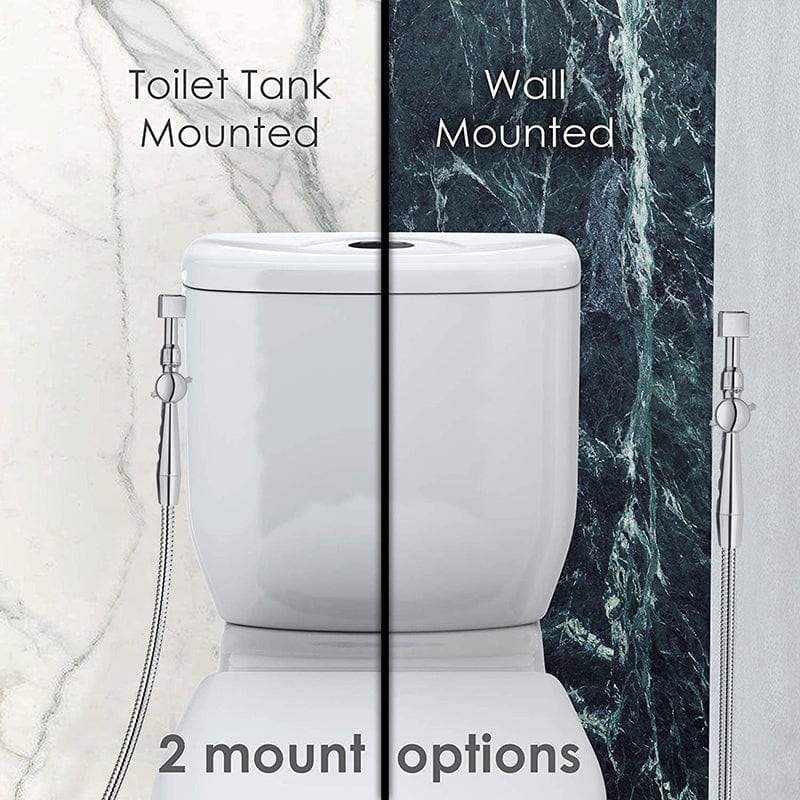 rinseworks aquaus 360 handheld bidet for toilet different mount options