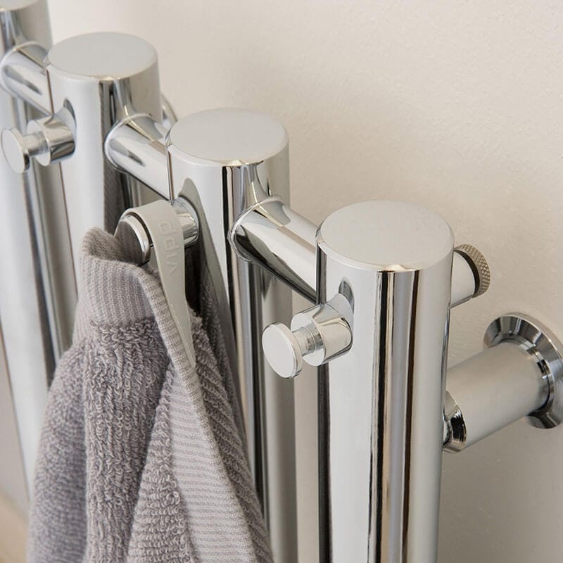 Rosendal 10.5 X 59 Towel Warmer Chrome Close Up View