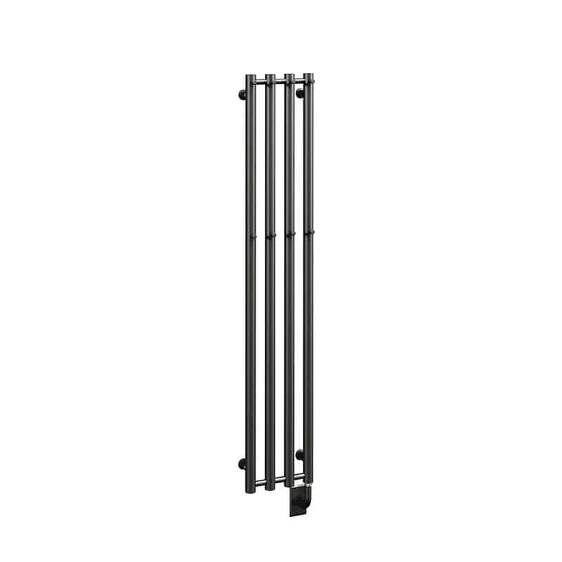 Rosendal 10.5 X 59 Towel Warmer Matte Black Corner View