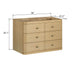 Serena 36 Inch Single Vanity Wall-mounted White Oak Cabinet Only Dimension