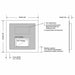 Silhouette Led Lighted Mirror Tv Technical Drawings