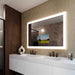 Silhouette Lighted Mirror Tv Corner View Facing Left