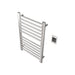 Sirio s2132.2 12 Bar Hardwired Towel Warmer Brushed Stainless Corner View