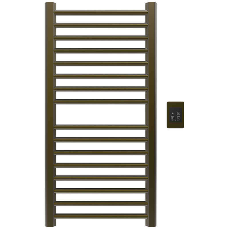 Sirio s2142.2 16 Bar Hardwired Towel Warmer Brushed Bronze Front View