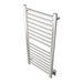 Sirio s2142.2 16 Bar Hardwired Towel Warmer Brushed Stainless Corner View