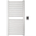 Sirio s2142.2 16 Bar Hardwired Towel Warmer Brushed Stainless Front View