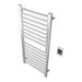 Sirio s2142.2 16 Bar Hardwired Towel Warmer Brushed Stainless Side View