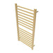 Sirio s2142.2 16 Bar Hardwired Towel Warmer Satin Brass Side View