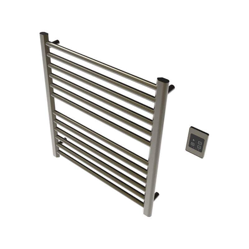 Sirio s2932.2 12 Bar Hardwired Towel Warmer Brushed Bronze Corner View