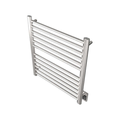 Sirio s2932.2 12 Bar Hardwired Towel Warmer Brushed Stainless Corner View
