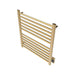 Sirio s2932.2 12 Bar Hardwired Towel Warmer Satin Brass Side View
