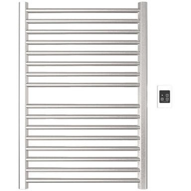 Sirio s2942.2 16 Bar Hardwired Towel Warmer Brushed Stainless Front View