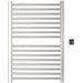 Sirio s2942.2 16 Bar Hardwired Towel Warmer Brushed Stainless Front View