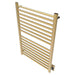 Sirio s2942.2 16 Bar Hardwired Towel Warmer Satin Brass Corner View