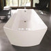 soiree freestanding bathtub top front view