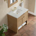 Solene 36 Inch Single Vanity in Seaside Oak With Ethereal Noctis Quartz Top