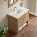 Solene 36" Single Vanity in Seaside Oak With White Zeus Quartz Top