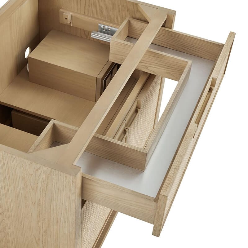 Solene 36 Single Vanity Seaside Oak Drawer Organizer