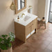 solene 36 single vanity seaside oak single hole faucet white zeus silestone top backsplash