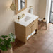 Solene 36" Single Vanity Seaside Oak White Zeus Silestone Top