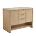 Solene 48 Inch Single Vanity in Seaside Oak With Siberian Silestone Top