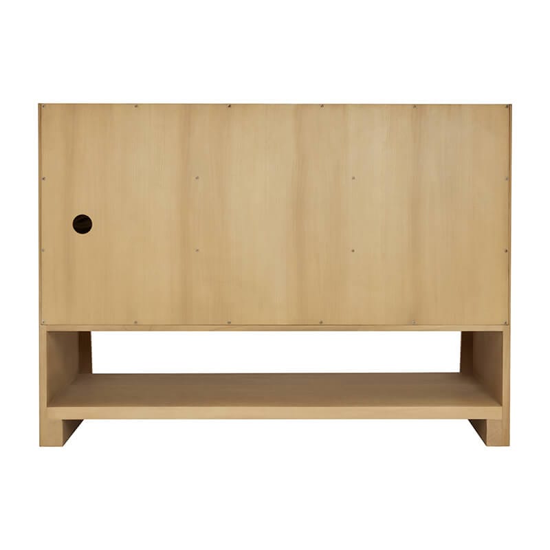 Solene 48" Single Vanity in Seaside Oak Back View