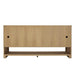 Solene 72" Double Vanity in Seaside Oak Back View