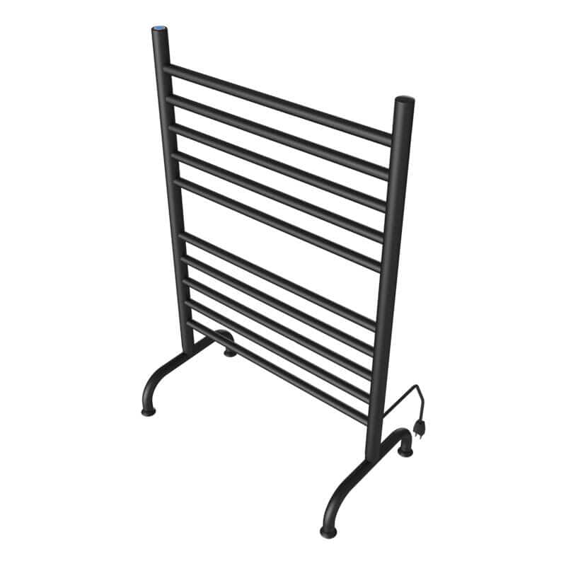 Solo 24 Freestanding Towel Warmer Matte Black Side View