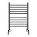Solo 24 Inch Freestanding Towel Warmer Matte Black Front View