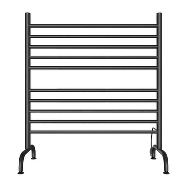 Solo 33 Freestanding Towel Warmer Matte Black Front View
