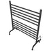 Solo 33 Inch Freestanding Towel Warmer Matte Black Side View