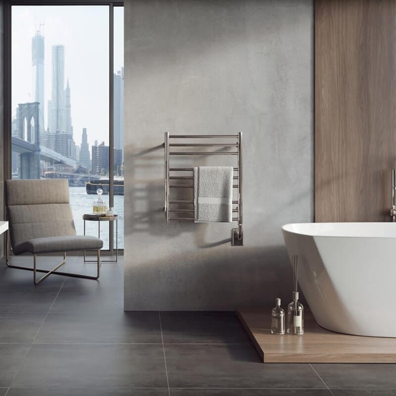 Sorano 19.5" x 47.5" Towel Warmer Mounted Near Bathtub