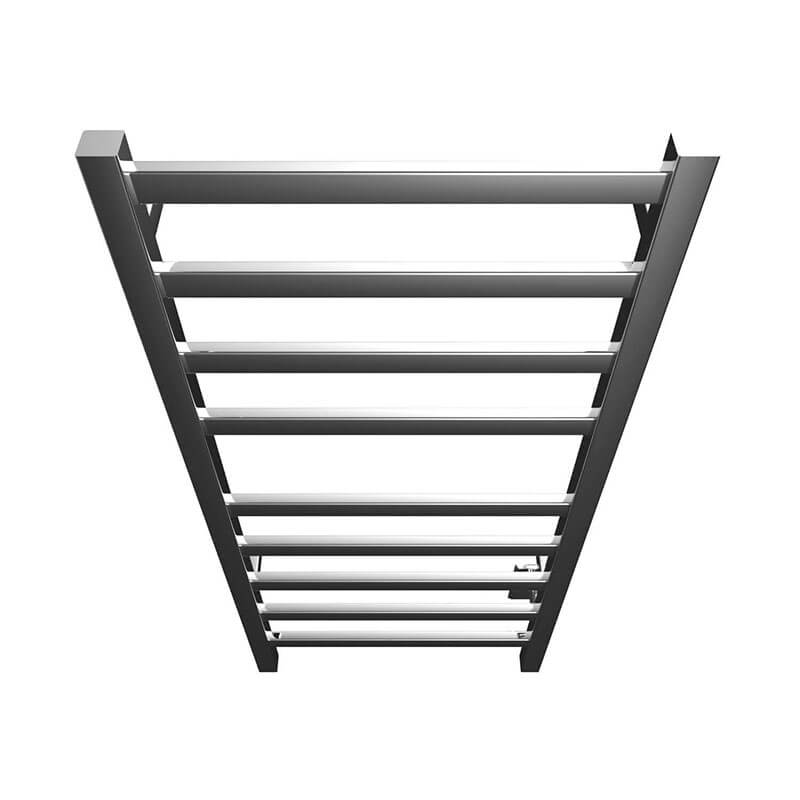 Square 18 X 40 Towel Warmer Chrome Hardwired Top View