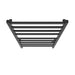 Square 24 X 40 Towel Warmer Matte Black Hardwired Top View