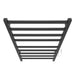Square 24 X 40 Towel Warmer Matte Black Plug-in Top View