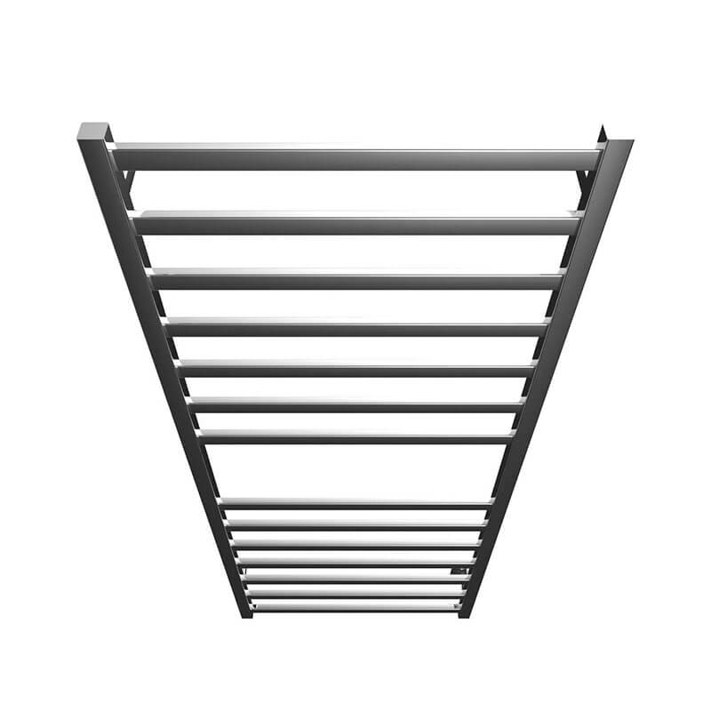 Square 24 X 60 Inch Towel Warmer Chrome Hardwired Top View
