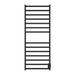 Square 24 X 60 Towel Warmer Matte Black Hardwired Front View