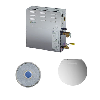 Steam@Home 6 kW Steam Shower Generator of 240 Volt & 1-Phase Corner View