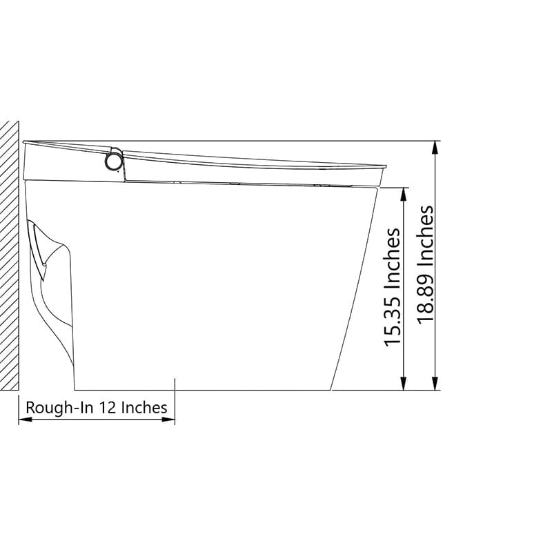 studiolux sli 5400 bidet toilet dimensions