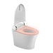 swan s pro smart bidet toilet corner view open lid heated seat