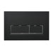 swan wall hung bidet toilet control black square